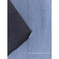 Textured double -faced denim fabric